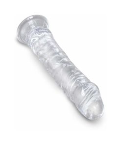 King Cock Clear 8 In. Cock Realistic Dildo With Suction Cup
