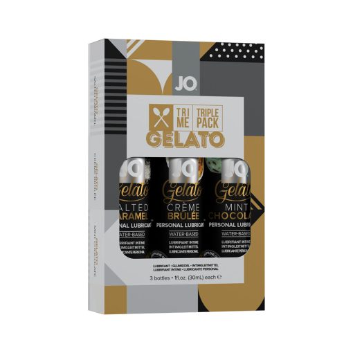 Jo Tri Me Triple Pack Gelato Flavored Water-Based Lubricant 3-Pack