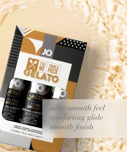 Jo Tri Me Triple Pack Gelato Flavored Water-Based Lubricant 3-Pack