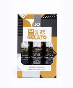Jo Tri Me Triple Pack Gelato Flavored Water-Based Lubricant 3-Pack