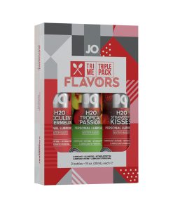 Jo Tri Me Triple Pack Flavors Water-Based Lubricant 3-Pack