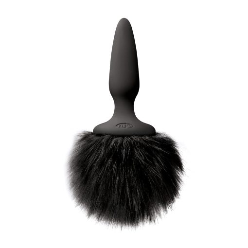 Bunny Tails Plug Mini Black Fur - Image 2
