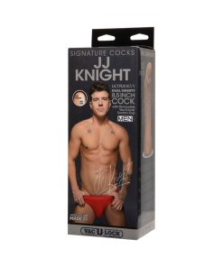 Signature Cocks Jj Knight 8.5 Inch Ultraskyn Cock With Removable Vac-U-Lock Suction Cup Vanilla