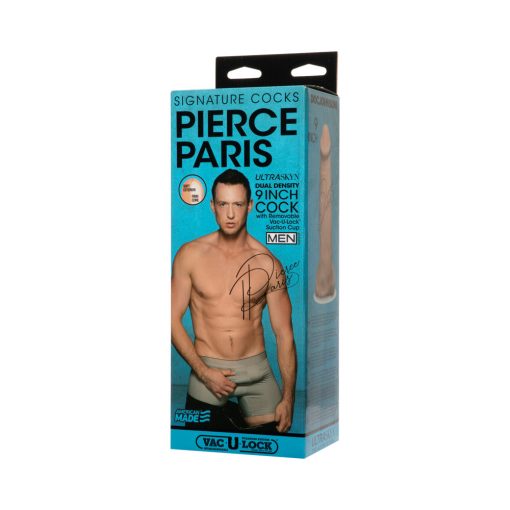 Signature Cocks Pierce Paris 9 Inch Ultraskyn Cock With Removable Vac-U-Lock Suction Cup Vanilla - Image 6
