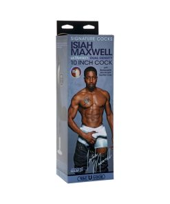 Signature Cocks Isiah Maxwell 10 Inch Ultraskyn Cock Chocolate