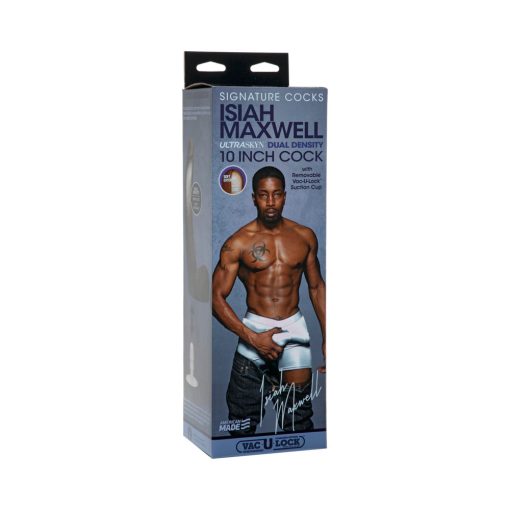 Signature Cocks Isiah Maxwell 10 Inch Ultraskyn Cock Chocolate