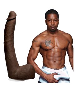 Signature Cocks Isiah Maxwell 10 Inch Ultraskyn Cock Chocolate