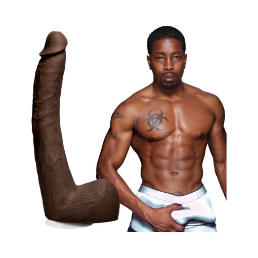 Signature Cocks Isiah Maxwell 10 Inch Ultraskyn Cock Chocolate - Image 4
