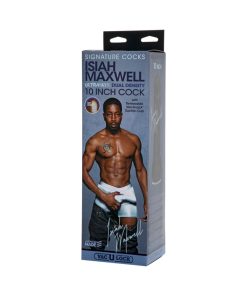 Signature Cocks Isiah Maxwell 10 Inch Ultraskyn Cock Chocolate