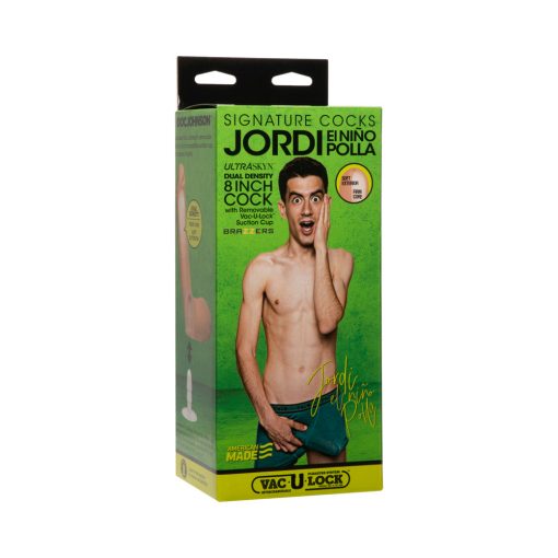Signature Cocks Jordi El Ni?o Polla 8 Inch Ultraskyn Cock Vanilla