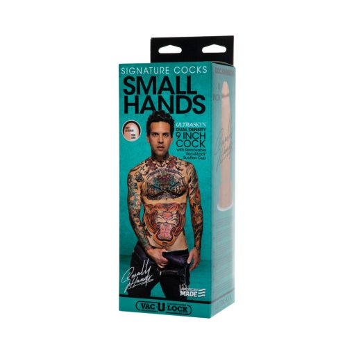 Signature Cocks Small Hands 9 Inch Ultraskyn Cock With Removable Vac-U-Lock Suction Cup Vanilla - Image 6