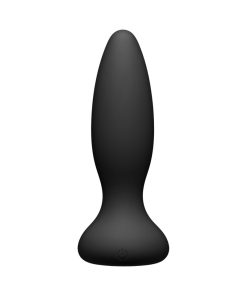 A-Play Vibe Adventurous Rechargeable Silicone Anal Plug With Remote Black