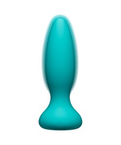 A-Play Vibe Adventurous Rechargeable Silicone Anal Plug With Remote Teal