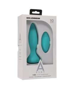 A-Play Vibe Experienced Rechargeable Silicone Anal Plug With Remote Teal
