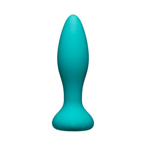 A-Play Vibe Experienced Rechargeable Silicone Anal Plug With Remote Teal - Image 2