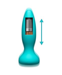 A-Play Thrust Adventurous Rechargeable Silicone Anal Plug With Remote Teal