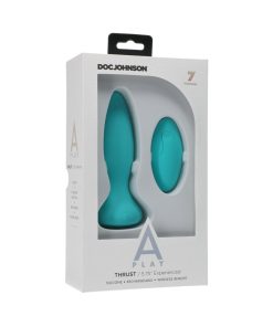 A-Play Thrust Experienced Rechargeable Silicone Anal Plug With Remote Teal