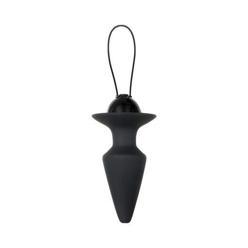 Evolved Plug & Play Rechargeable Remote-Controlled Vibrating Silicone Anal Plug Black - Image 5