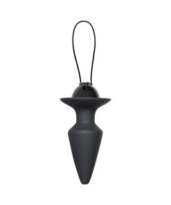 Evolved Plug & Play Rechargeable Remote-Controlled Vibrating Silicone Anal Plug Black