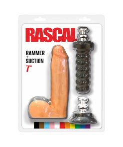 Rascal Rammer + Suction 7 In. Dildo With Handle And Suction Cup