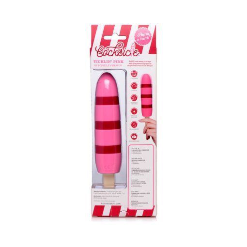 Cocksicle Ticklin' Pink 10X Popsicle Vibrator - Image 4
