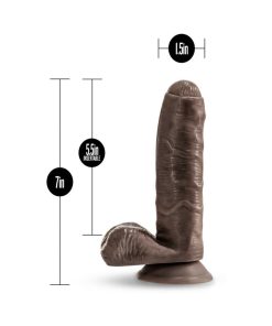 Loverboy Pierre The Chef Realistic 7 In. Dildo With Balls Brown