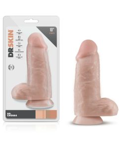 Dr. Skin Dr. Chubbs Realistic 10 In. Dildo With Balls Beige
