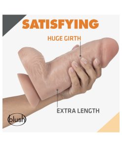 Dr. Skin Dr. Chubbs Realistic 10 In. Dildo With Balls Beige