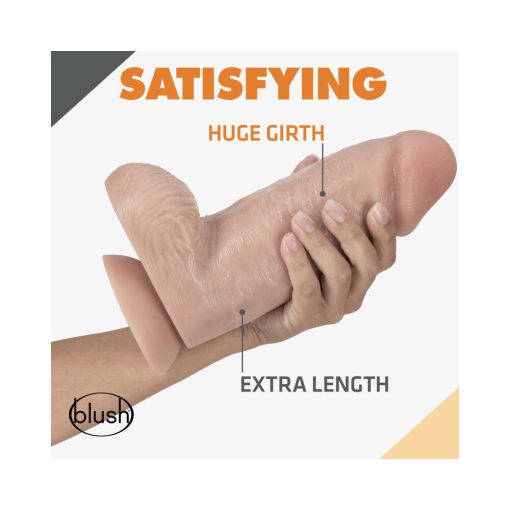 Dr. Skin Dr. Chubbs Realistic 10 In. Dildo With Balls Beige - Image 5