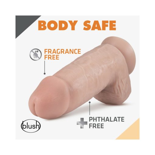 Dr. Skin Dr. Chubbs Realistic 10 In. Dildo With Balls Beige - Image 6