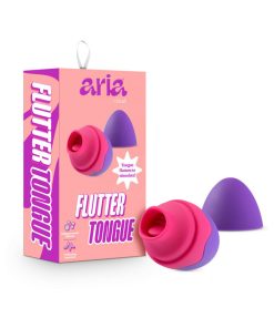 Aria Flutter Tongue Rechargeable Silicone Flicking Vibrator Purple