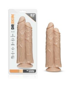 Dr. Skin Dr. Double Stuffed 10.5 In. Double Shaft Dildo Beige