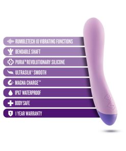 Wellness G Curve Rechargeable Silicone G-Spot Vibrator Purple
