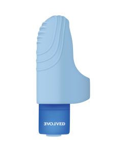 Evolved Fingerlicious Rechargeable Silicone Finger Vibrator Blue