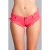 Sexy Cut Off Low Waist Booty Denim Jean Shorts Large Packaging Hanging