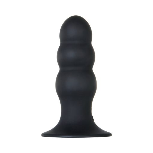 Evolved Kong Rechargeable Remote-Controlled Vibrating Silicone Anal Plug Black - Image 2