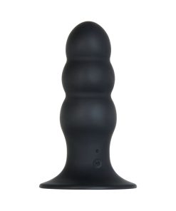 Evolved Kong Rechargeable Remote-Controlled Vibrating Silicone Anal Plug Black