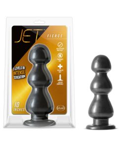 Jet Fierce 10 In. Anal Plug Carbon Metallic Black