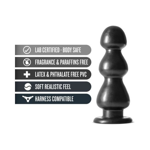 Jet Fierce 10 In. Anal Plug Carbon Metallic Black - Image 5