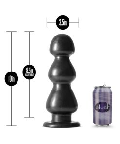 Jet Fierce 10 In. Anal Plug Carbon Metallic Black