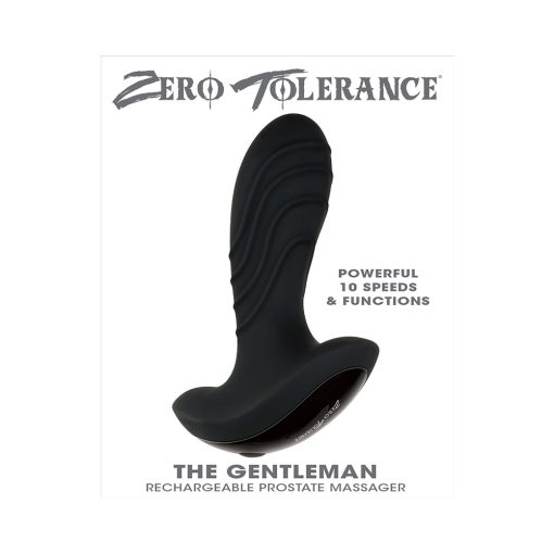 Zero Tolerance The Gentleman Rechargeable Vibrating Silicone Prostate Massager Black - Image 10