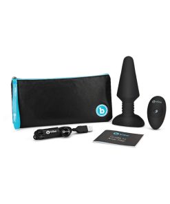B-Vibe Rimming Xl Rotating And Vibrating Remote Control Plug Black