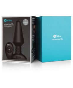 B-Vibe Rimming Xl Rotating And Vibrating Remote Control Plug Black