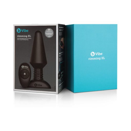 B-Vibe Rimming Xl Rotating And Vibrating Remote Control Plug Black - Image 11