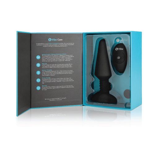B-Vibe Rimming Xl Rotating And Vibrating Remote Control Plug Black - Image 12