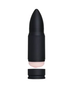 Zero Tolerance Shell Shock Rechargeable Bullet-Shaped Vibrating Vagina Stroker Black