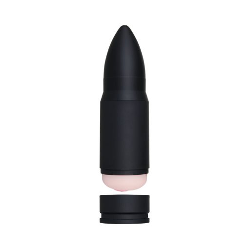 Zero Tolerance Shell Shock Rechargeable Bullet-Shaped Vibrating Vagina Stroker Black - Image 4