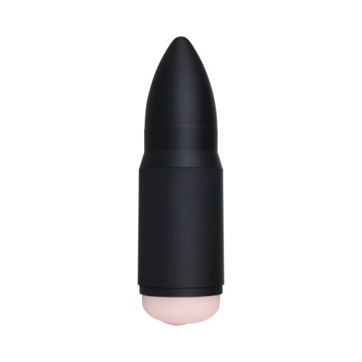 Zero Tolerance Shell Shock Rechargeable Bullet-Shaped Vibrating Vagina Stroker Black - Image 5