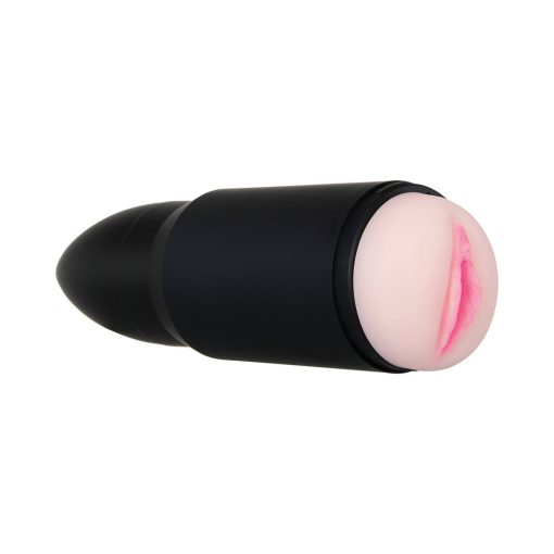 Zero Tolerance Shell Shock Rechargeable Bullet-Shaped Vibrating Vagina Stroker Black - Image 6