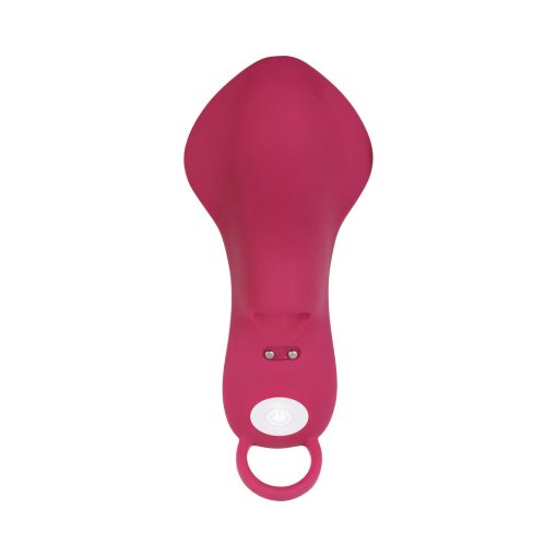 Evolved Frisky Finger Rechargeable Silicone Finger Vibrator Burgundy - Image 2